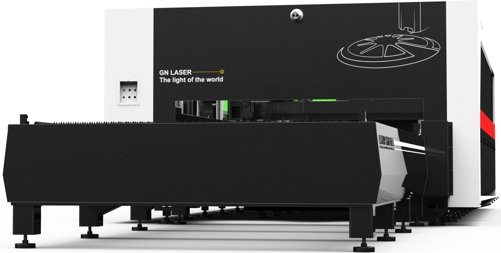GN-CFD激光切割机外观展示（背面）