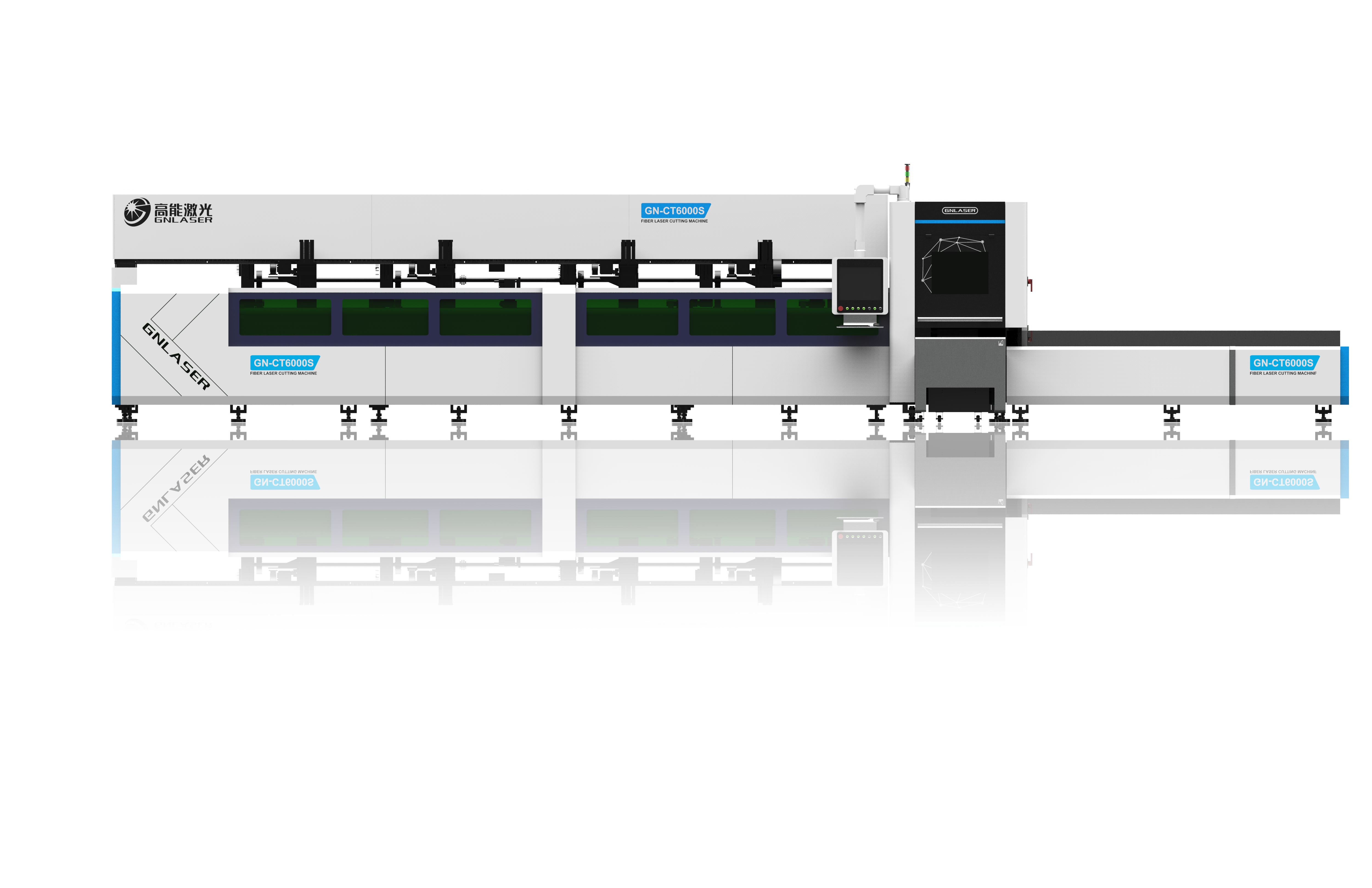 三卡盘光纤激光切管机